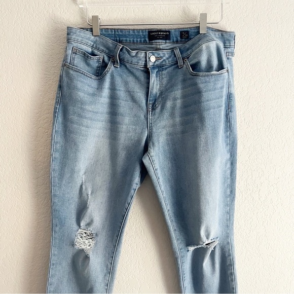 LUCKY BRAND Low Rise Lolita Skinny Size 14 Kendzora Wash - Picture 4 of 12